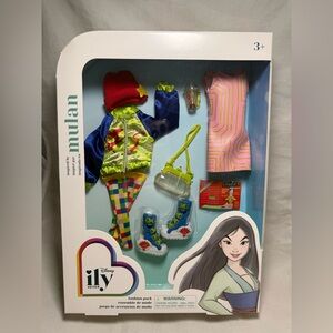 Disney ILY 4ever Mulan Fashion Pack Outfits with Accessories Dress Jacket Shoes